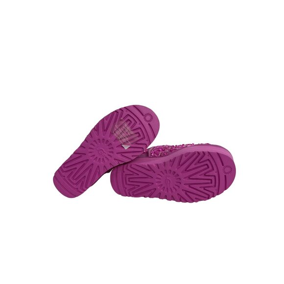 UGG Boots Sparkling Pink Shoes Wool 5 Woman Brand Short Boot - Picture 5 of 10